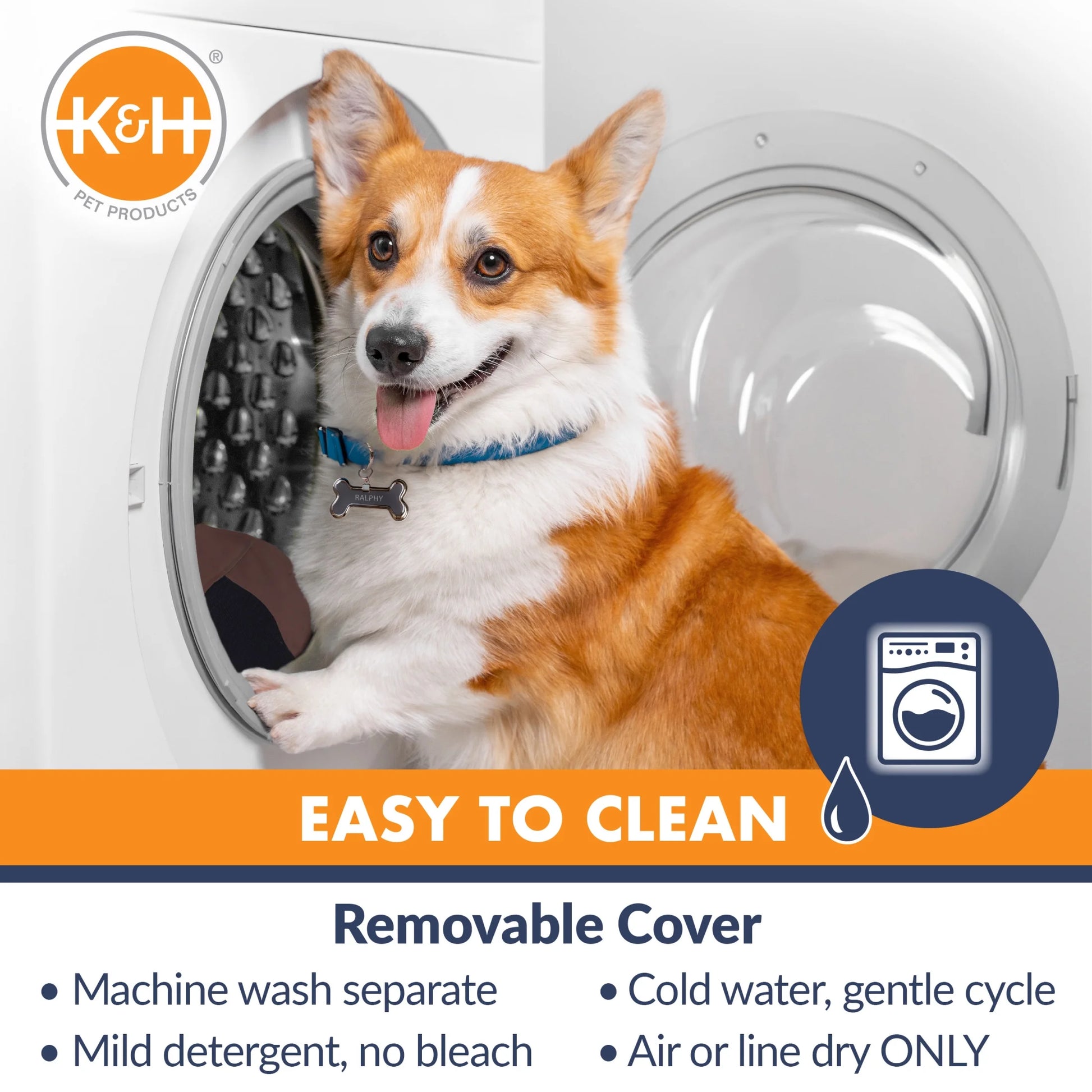 Bucket Booster Dog Car Seat Knockdown Gray/Cream Small