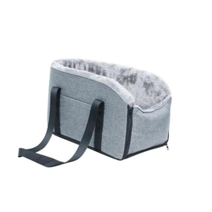 Portable Pet Car Seat for Small Dogs and Cats - Travel Safety Carrier with Central Control, Transport Bed, and Protection