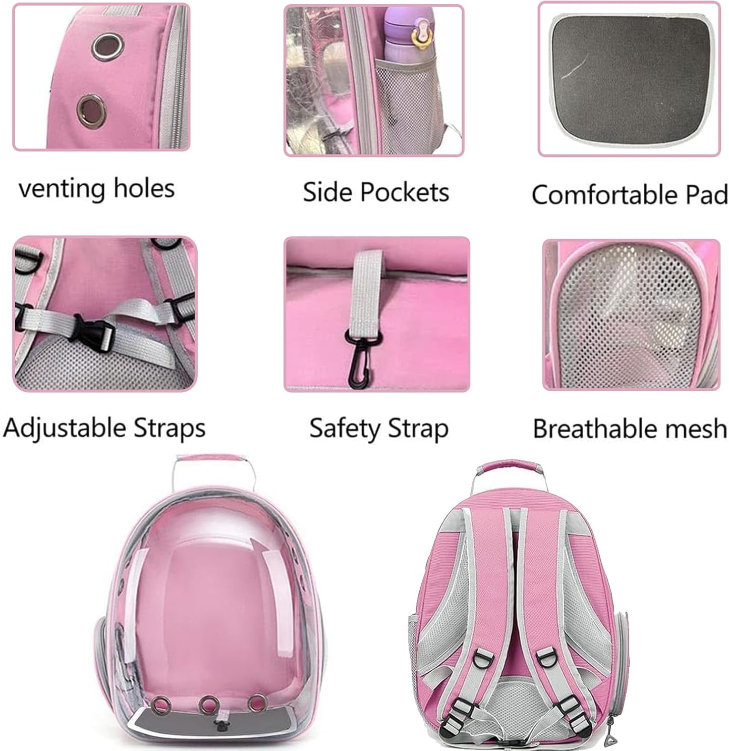 Large Cat & Dog Backpack Carriers - Airline Approved, Small Pet Carrier, Cat & Dog Travel Bag