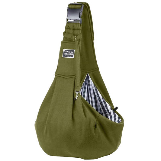 Dog & Cat Sling for Small and Medium Pets up to 16.5Lbs with Adjustable Padded Shoulder Breathable Portable Carrier for outside Travel Shopping Animal