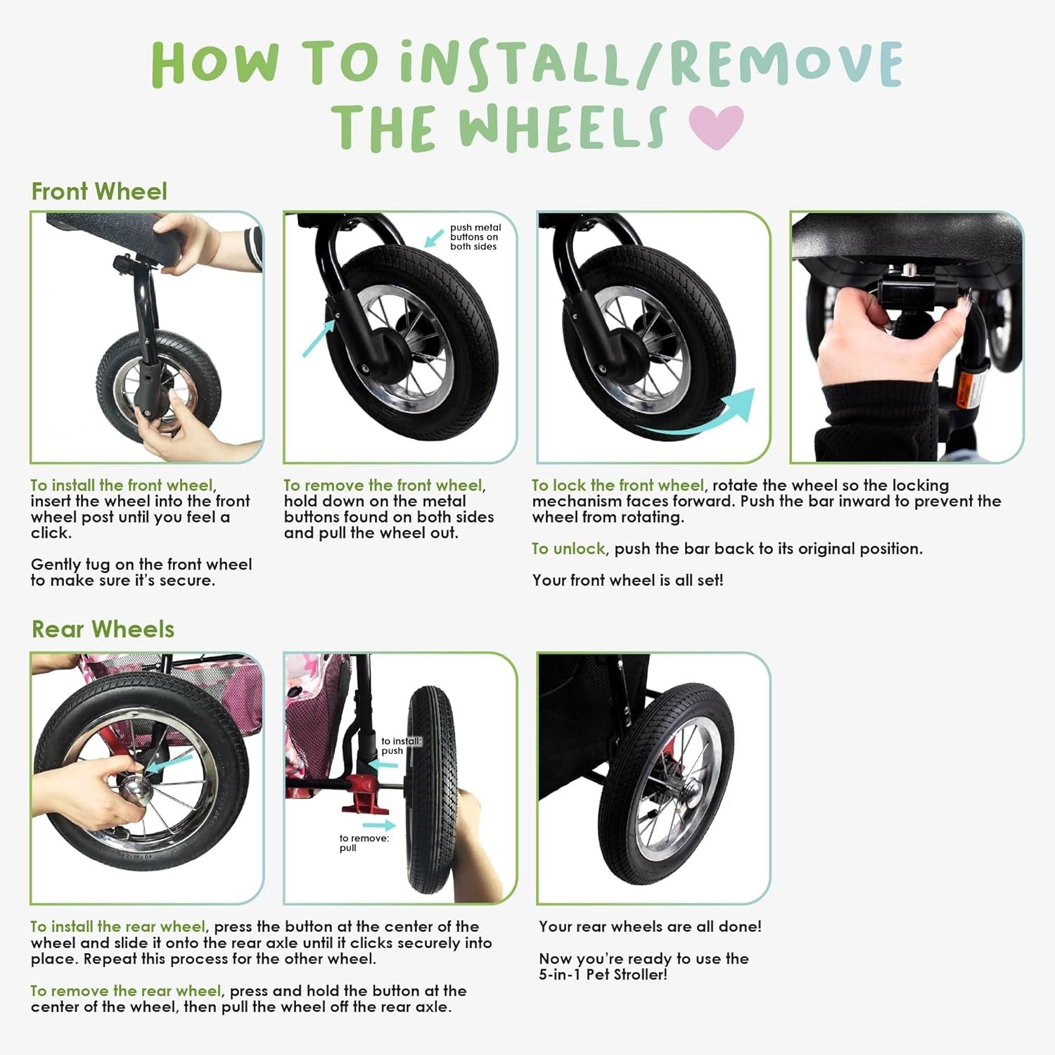 5-In-1 Complete Travel System with PET Carrier and PET Stroller - Pink Camo (Army Camo)