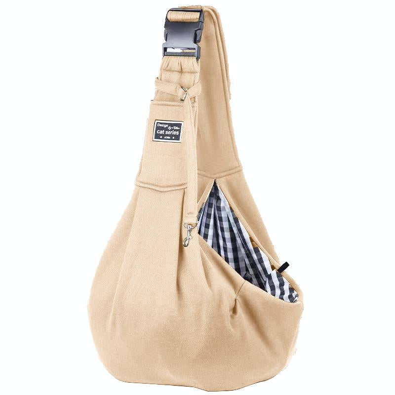 Dog & Cat Sling for Small and Medium Pets up to 16.5Lbs with Adjustable Padded Shoulder Breathable Portable Carrier for outside Travel Shopping Animal